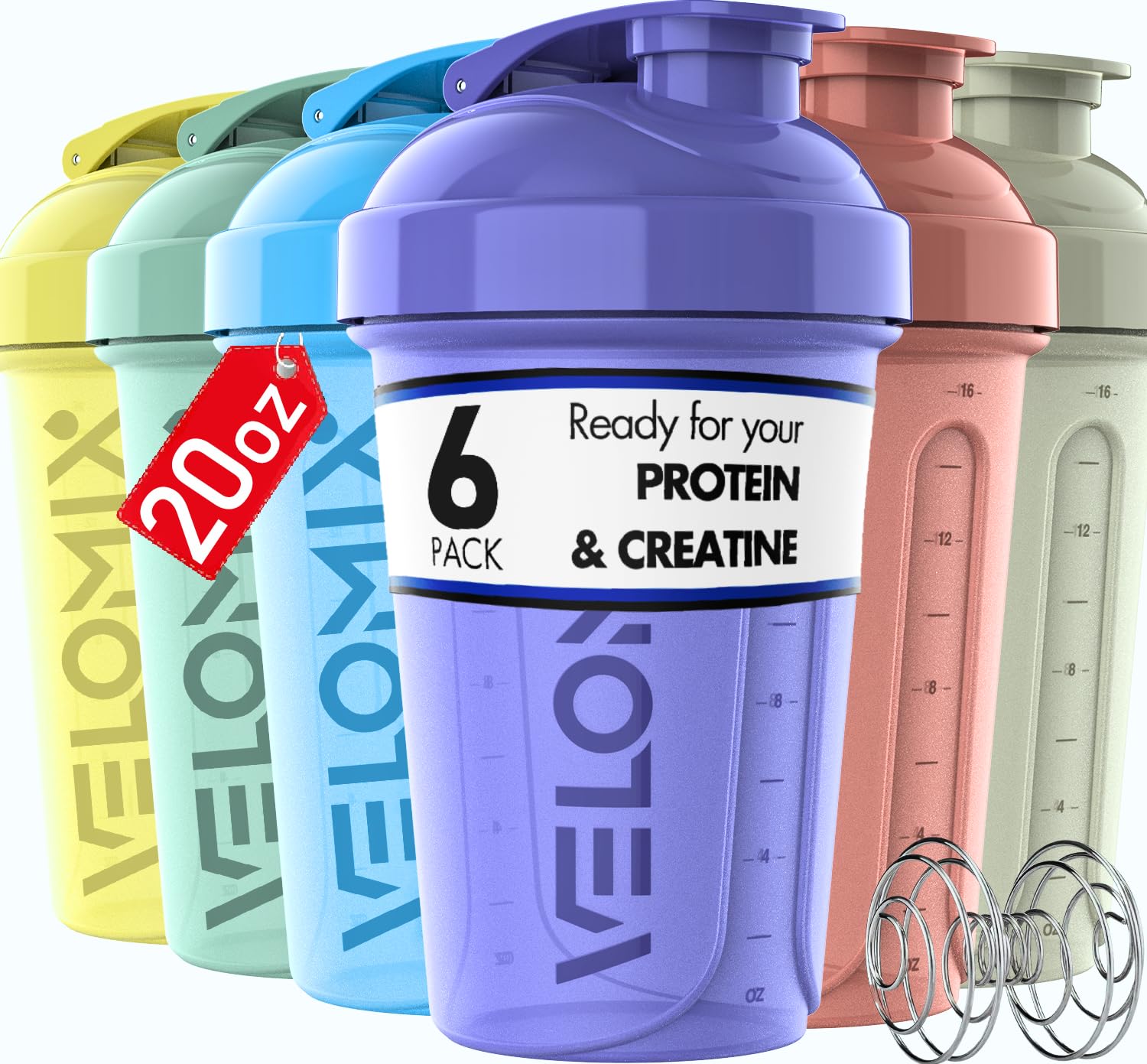 Pastel Shaker Bottle Set